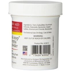 Kwik Stop Styptic Powder 1.5oz (42g) -Pet Grooming Discounts MC 60002 2