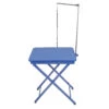 Shernbao Portable X-Shape Competition Table (Blue) -Pet Grooming Discounts S FT820H BU