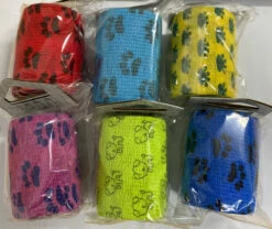 1 Roll Of Elastic Bandage 4.5m Mixed Colour 7.5cm -Pet Grooming Discounts T EB 03 2