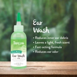 TropiClean Alcohol Free Ear Wash Cleaner 118ml -Pet Grooming Discounts TC 41001 2