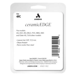 Andis CeramicEdge Blade 4FC Finish Blade 7 Andis CeramicEdge Blade 4FC Finish Blade -Pet Grooming Discounts ad56145 replacement ceramicedge blade size 4fc package back copy