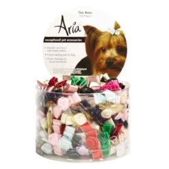 Aria Tiny Bows With Rosettes Canister 100Pc