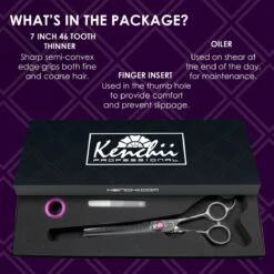 Kenchii Scorpion 46 Tooth Thinning Shear 8 Kenchii Scorpion 46 Tooth Thinning Shear -Pet Grooming Discounts ke1946 46 s1 46t 1