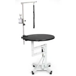 Master Equipment Easy-Lift Round Rotating Top Pneumatic Table -Pet Grooming Discounts tp6290 95 002 1