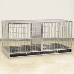 ProSelect Modular Cage W/Plastic Tray Stainless Steel -Pet Grooming Discounts zw5500 87 0