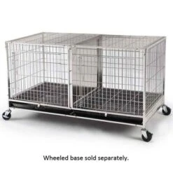 ProSelect Modular Cage W/Plastic Tray Stainless Steel -Pet Grooming Discounts zw5500 87 2