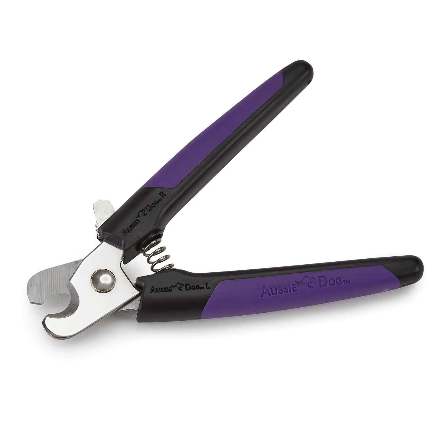 Aussie Dog Nail Clipper Large, Black-Purple 3 Aussie Dog Nail Clipper Large, Black-Purple