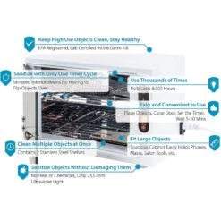 Tool Klean UVC Light Oven Pro Sanitizers -Pet Grooming Discounts zx5216 14 95 oven pro 2 1